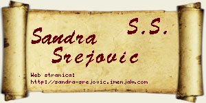 Sandra Srejović vizit kartica